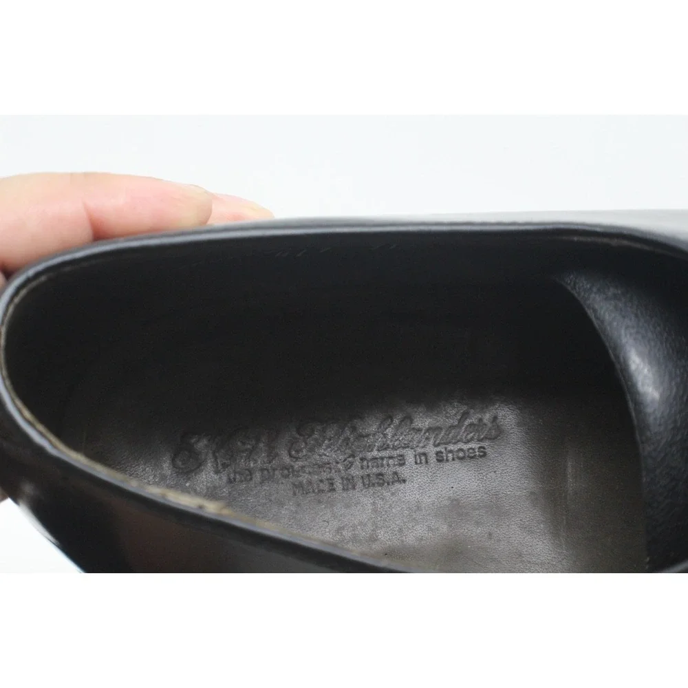 Keith Highlanders 912 Apron Toe Oxford Dress Shoes Men's 10 EEE Black Leather